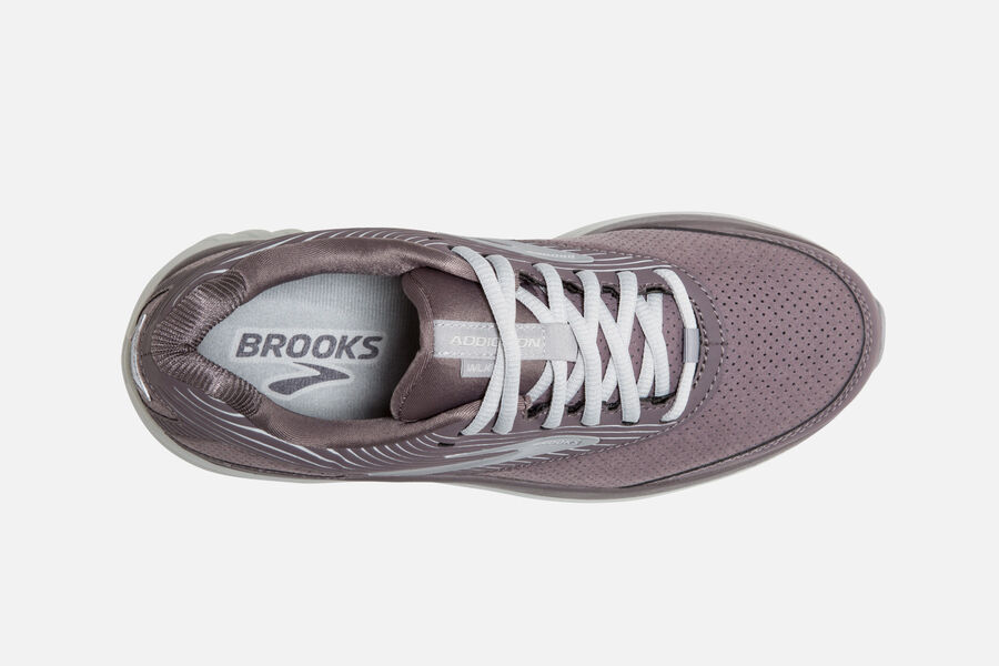 Brooks Addiction Walker Suede Running Shoes Womens - Dark Grey - OPNSB-3984